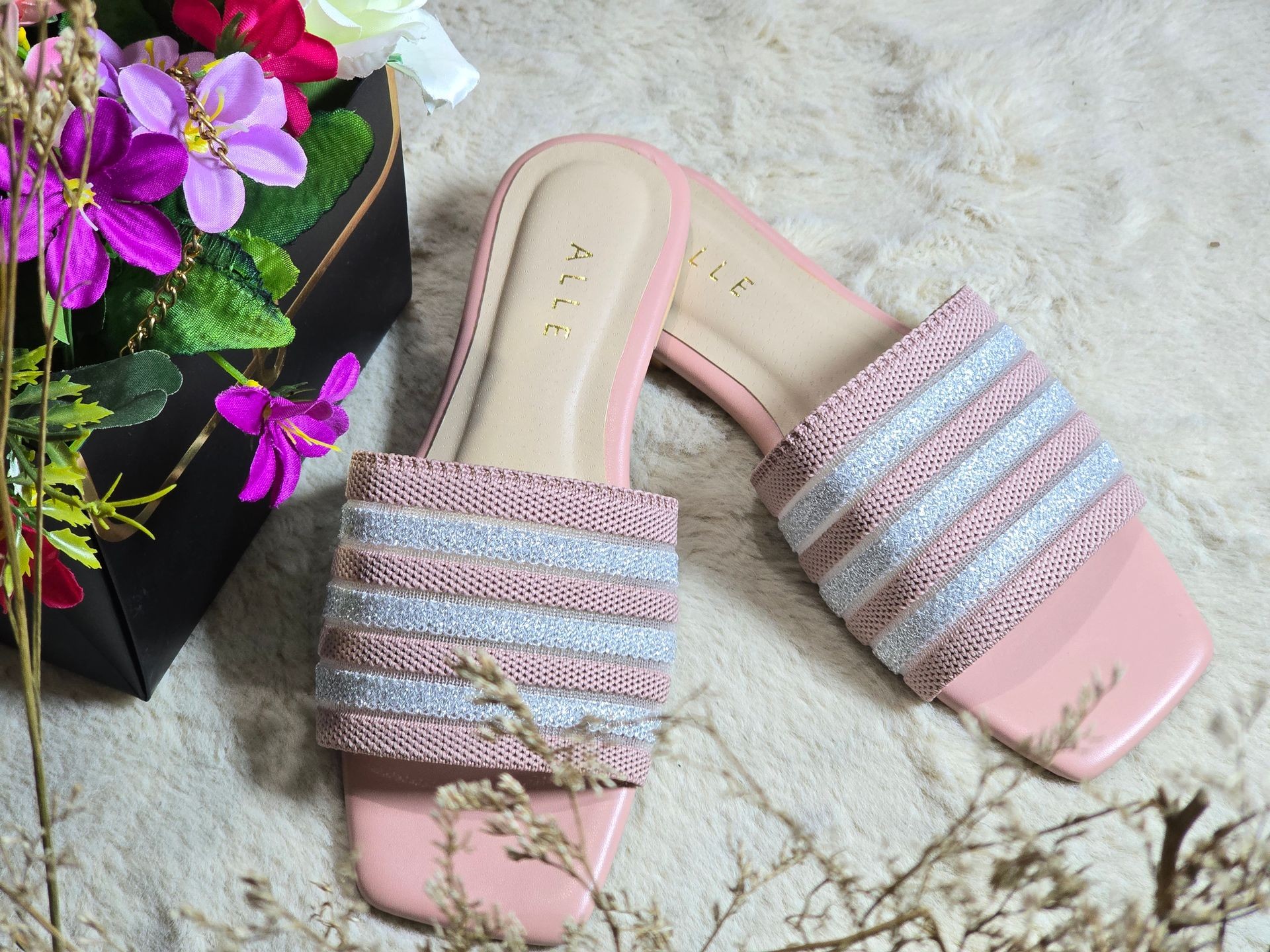 Pink Flat Sandals